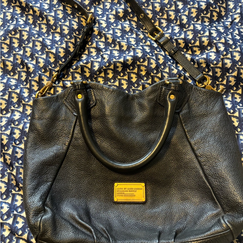 Marc by Marc Jacobs Francesca Black Leather Tote Bag